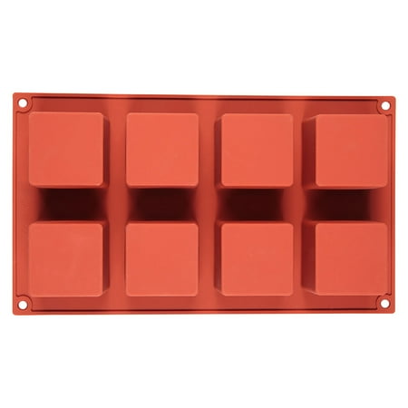 

Silicone Mold 3D Square Mousse Cake Baking Mould Dessert Bakeware for Jelly Ice Cream 8-Cavity