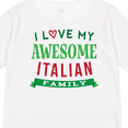 thumbnail image 4 of Inktastic Italy Love My Awesome Italian Family Boys or Girls Long Sleeve Toddler T-Shirt, 4 of 5
