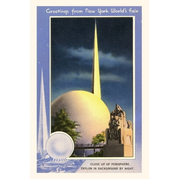 Pocket Sized - Found Image Press Journal Vintage Journal Greetings from New York World's Fair, Trylon and Perisphere, (Paperback)