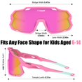 thumbnail image 3 of Gafas de Sol Polarizadas X-TIGER UV400 para Niños de 8 a 14 Años, 3 of 8