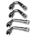 thumbnail image 2 of unbranded 4Ud Adaptador De En Latón Para Neumáticos Con Extensión 90 Grados Plata, 2 of 7