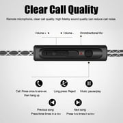 In-Ear Wired Sport Running Earphones, Earbud Ear Hook Headphone with Mic & 3.5mm Jack, Waterproof, for Workout Exercise Gym, Compatible with iPad Android Cell Phone PC