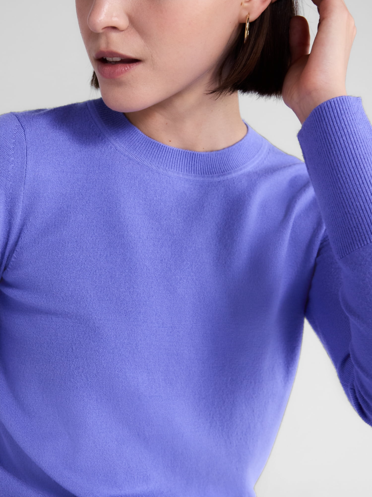 Free Assembly Women's and Women's Plus Cozy Yarn Crewneck Sweater, Midweight, Sizes XS-4X