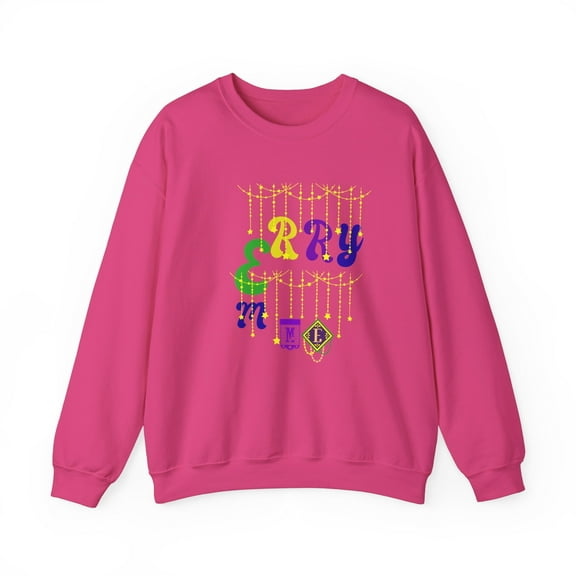 Unisex Heavy Blendâ„¢ Crewneck Sweatshirt Merry me-Heliconia color SKU-163548