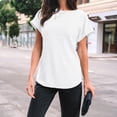thumbnail image 6 of SUNBS Womens Summer Tops Short Sleeve Sweaters Tunic Tops Dressy Casual Business Shirts, 6 of 8