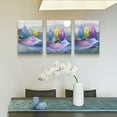 thumbnail image 5 of Canvas Wall Art For Bedroom Wall Decorations For Living Room Modern Girl''S Room Wall Decor Bathroom Poster Painting Abstract Leaves Wall Pictures Office Art Kitchen Home Decor Artwork 3 Piece Set, 5 of 6