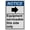 Warning Sign 1, variant on Industrial ANSI Vertical Directional Sign - 8"x12" Weatherproof, UV Resistant for Indoor/Outdoor Workplace (Automatic door [right arrow])