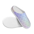 thumbnail image 3 of Lsque Fish Scale1 Pattern Womens Comfort Cotton on Scuff With Memory Foam and Anti-skid Sole Slipper-42/43, 3 of 7