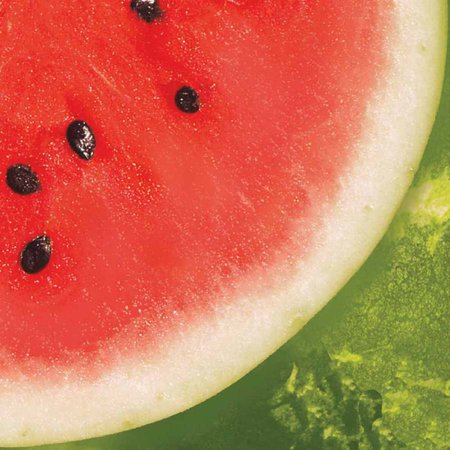 Watermelon Check Beverage Napkins  18-Pack