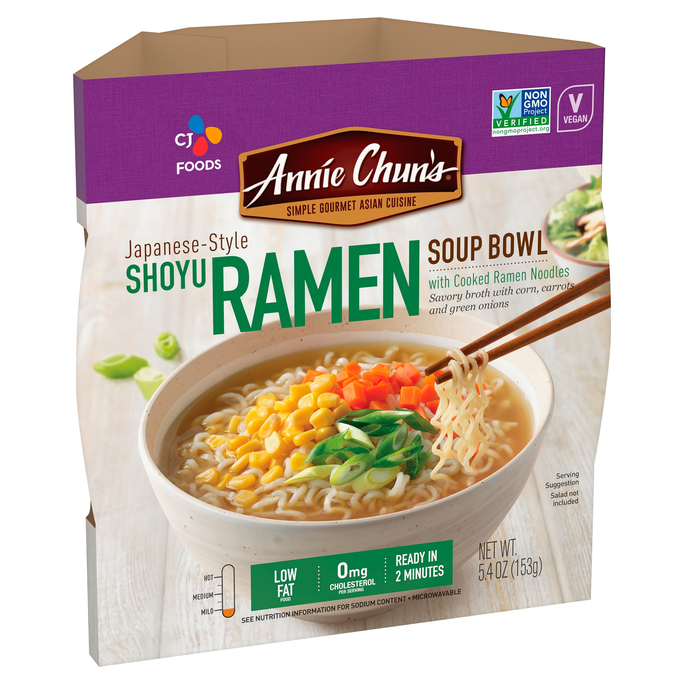 (4 pack) Annie Chun's Japanese Style Shoyu Ramen Soup Bowl, 5.41 oz