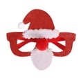 thumbnail image 1 of hirigin 1/12 Pcs Christmas Glasses, Snowman Santa Hat Glitter Party Glasses Frames Eyeglasses for Christmas Parties, 1 of 8
