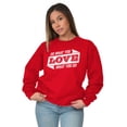 thumbnail image 4 of Do What You Love Quote Cute Inspiring Unisex Plus Size Sweatshirt Brisco Brands 3X, 4 of 6