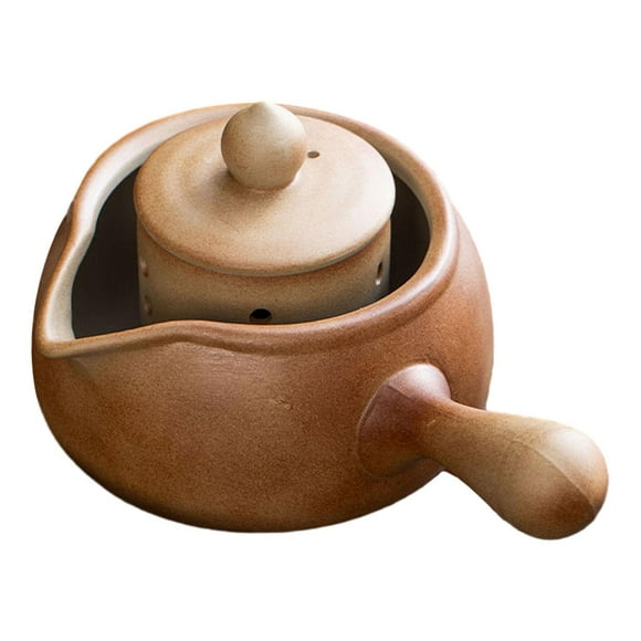 DOLITY Ceramic Teapot Blooming and Loose Tea Leaf Kettle and Tea Filter with Handle for