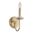 thumbnail image 2 of Kalco Lighting Carrara 5" 1 Light Modern Marble Wall Bracket in Champagne Gold, 2 of 2