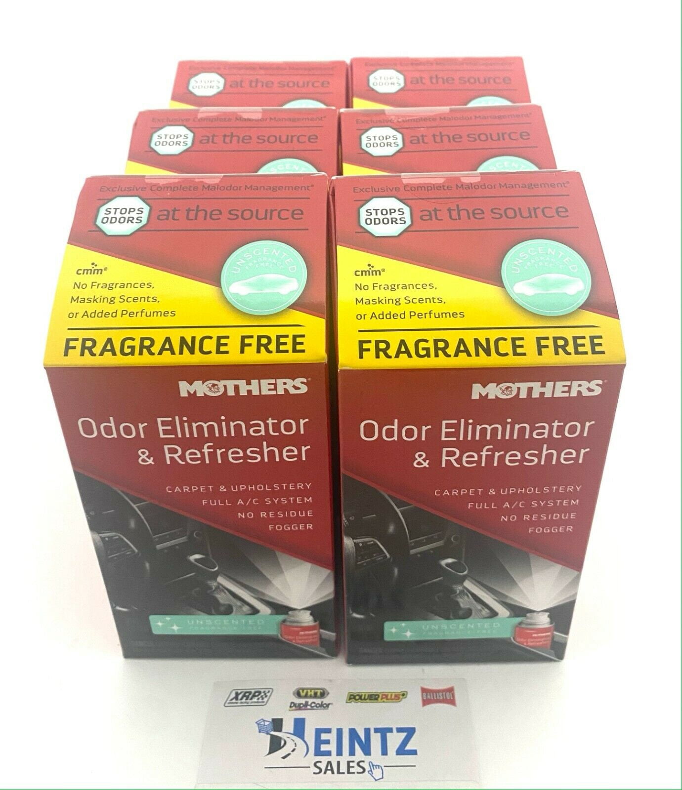 Mothers 06810 Odor Eliminator & Refresher 6 Pack - Fragrance Free - Fogger  - 2 Oz. - Walmart.com