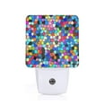 thumbnail image 1 of Balery Colorful Tie Dye Stained Glass 2 Luz Nocturna LED con Sensor Automático, Enchufe con Sensor Crepuscular, Luz Suave de 0.5W para Dormitorio, Pasillo, Baño-UK, 1 of 7