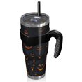 thumbnail image 2 of 40oz Tumbler,Halloween Glowing Pumpkins Pattern Insulated Tumblers with Removable Handle,Stainless Steel Double Vacuum Coffee Tumbler Cup with Straw for Home,Office,Travel,Party, 2 of 5