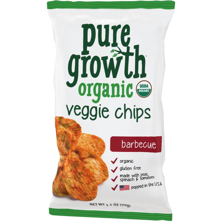 Pure Growth Organic Barbecue Veggie Chips, 3.5 Oz.
