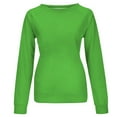 thumbnail image 4 of Sweatshirts Décontractés à Col Rond pour Femmes Manches Longues Coupe Ample Pull Doux Tenues de Mode Automne, 4 of 5