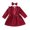 F45-Red, variant on FYDUU Christmas Baby Girls Dresses Toddler Baby Girl Corduroy Ruffle Long Sleeve Dress Princess Party Dress With Headband Fall Winter Outfit 18-24 Months