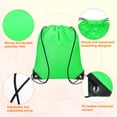 thumbnail image 4 of 16pcs mochila de cuerda de poliéster, bolsa de cincha, verde, 4 of 7