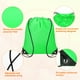 thumbnail image 4 of 16pcs mochila de cuerda de poliéster, bolsa de cincha, verde, 4 of 7