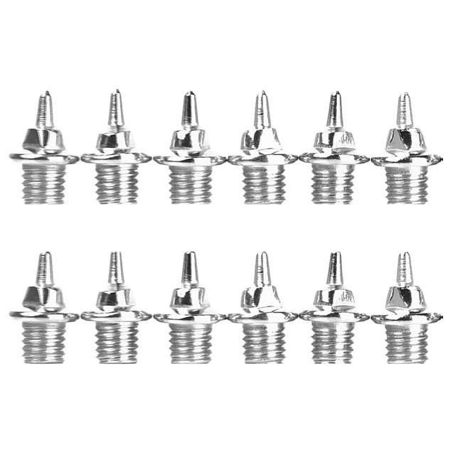 Reemplazo de calas de espiga de acero Paquete de 12 Reemplazo de tacos de clavos para de de atletismo de material acero - Tipo 2 5mm Magideal Reemplazo de calas de espiga de acero