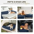 thumbnail image 4 of Sanmadrola Waterproof & Dog Bed Cover Pet Blanket Sofa, Couch Cover Mattress Protector Furniture Protector for Dog, Pet, Cat 68''x82'' Navy Blue, 4 of 7