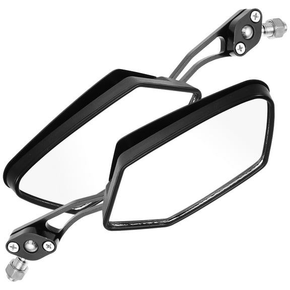 KALLORY 2pcs Motorcycle Rear View Side Mirror Handlebar Mount Motorcycle Accessory Mirror