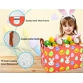 thumbnail image 2 of MYFLOCY Rectangle Empty Easter Baskets Boy Large Toy Storage Bin Girls collapsible Hamper Waterproof Canvas Box, 2 of 7
