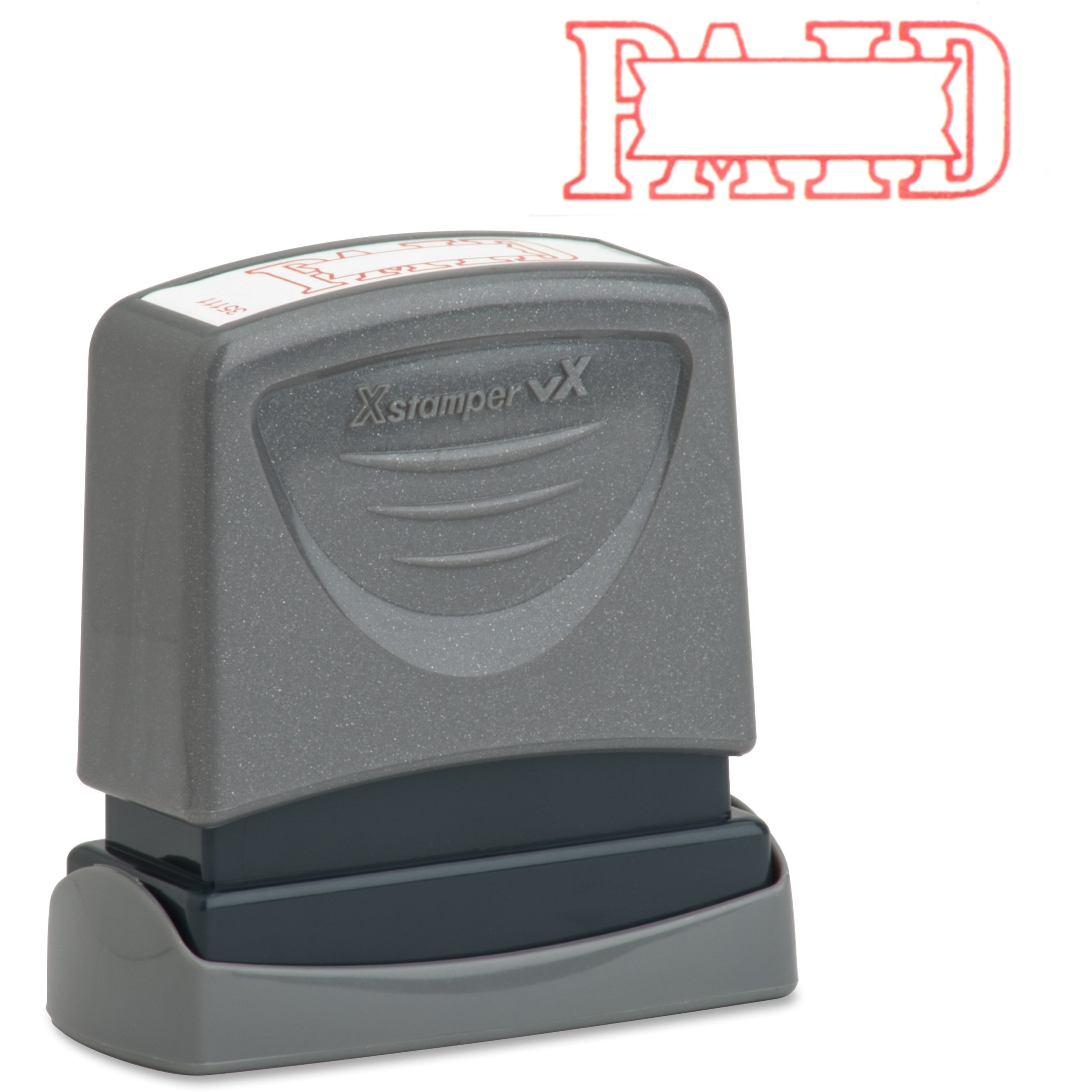 Xstamper Preinked Paid Title Stamp