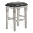 thumbnail image 2 of Home Square 4-Piece Set with Home Bar & Hutch & 2 Bar Stools in Alpine Gray, 2 of 4