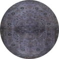 thumbnail image 1 of Ahgly Company Indoor Round Abstract Plum Purple Abstract Area Rugs, 8' Round, 1 of 6