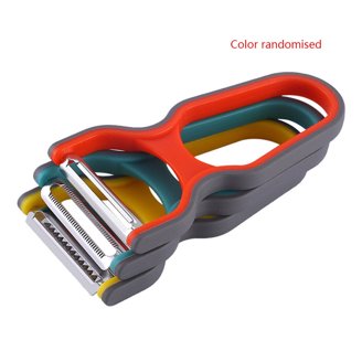 Bahoki 3-Piece Peeler Set - Stainless Steel Veggie & Fruit Tools With Julienne, Shredder & Peeler Attachments 2 thumbnail image