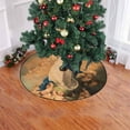 thumbnail image 2 of FMSHPON Surrounded by Angels Xmas Christmas Tree Skirt Stand Mat for Holiday Party Decoration Indoor Outdoor 48 inches, 2 of 3