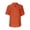 Orange, variant on Women's Cotton Blend Tops V Neck Button down Summer Short Sleeve Shirts Casual Soft Comfortable Blouses (XL, Yellow)