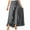 Womens skirts-Gray, variant on New Trendy!Brilliant Womens Dresses Women's Casual Hakama Irregular Leaf Bow High Waist Long Culottes Skirt Red S-3XL