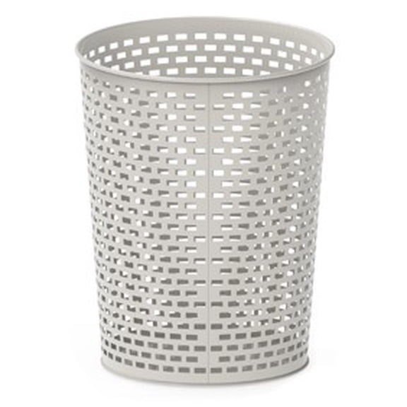 Mainstays Satin Nickel Metal Wastebasket