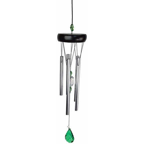Spoontiques Green Crystal Wind Chime