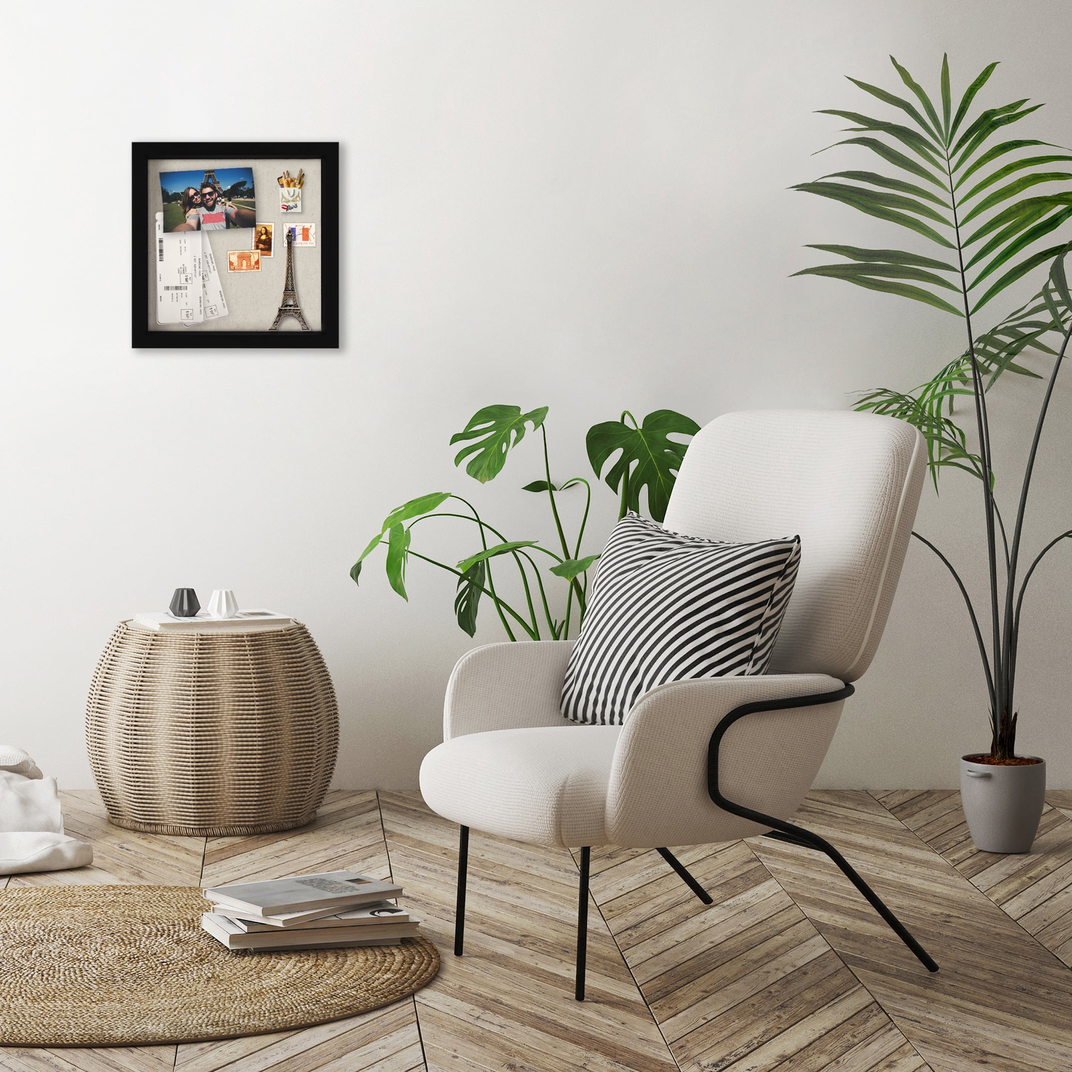 11 x 11 Inches Shadow Box Frame with Soft Linen Back - Display Memorabilia