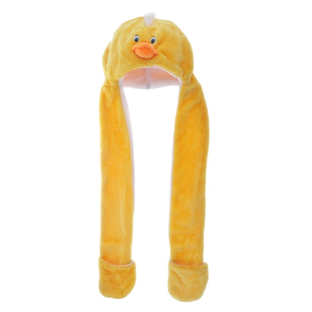 Niños Adultos Sombreros Invierno Cálido Gorras Media Capucha Sombreros Guantes Bufanda Sombreros, Disfraz Juguete - Multicolor, Duck Yotijar Guantes de bufanda 3 en 1