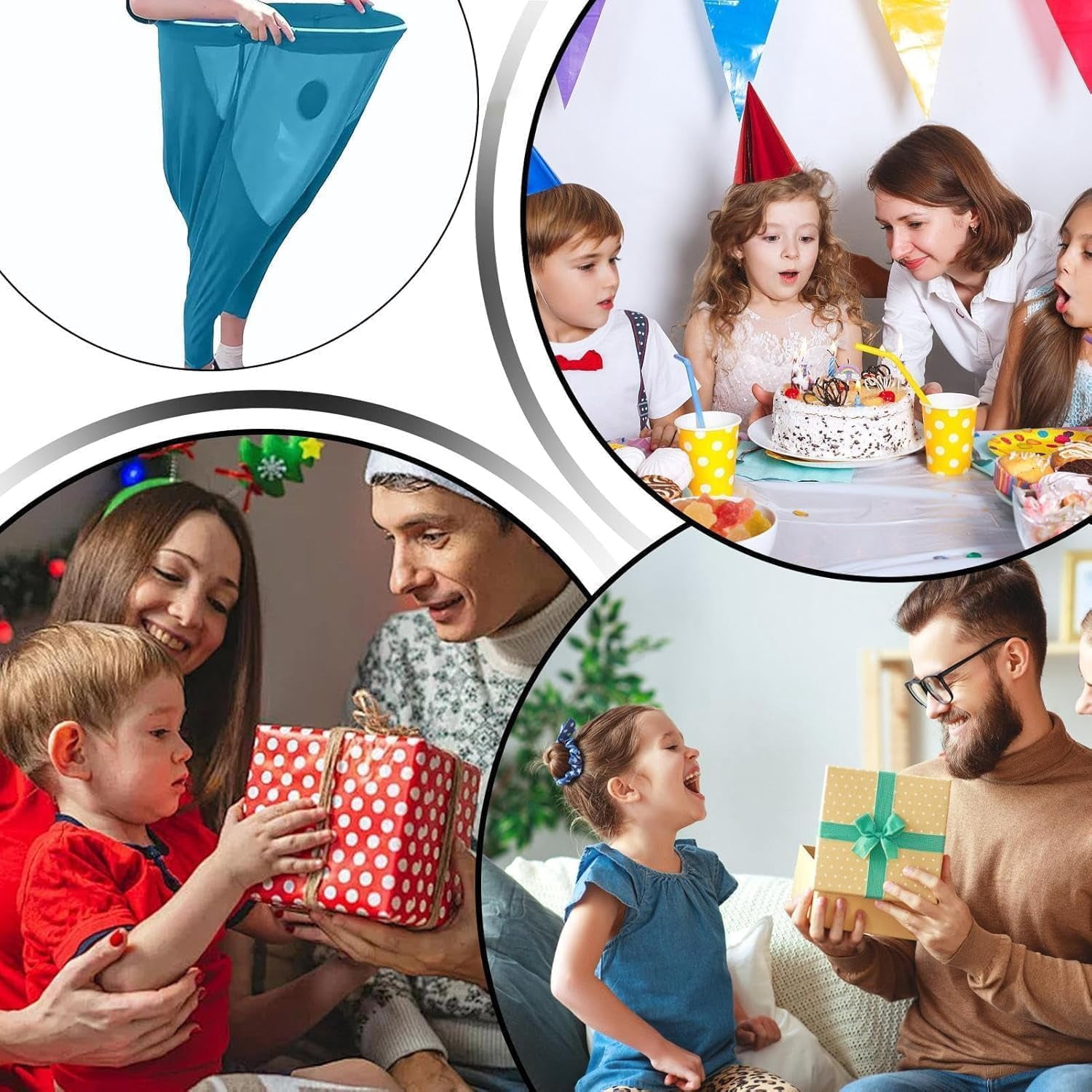 Granny Pants Yard Game, Oversized Granny Pants Outdoor Game for Adults, 8 Elastic Balls+Pump, Perfect for Family Reunion Games, Backyard Gatherings & Team Games