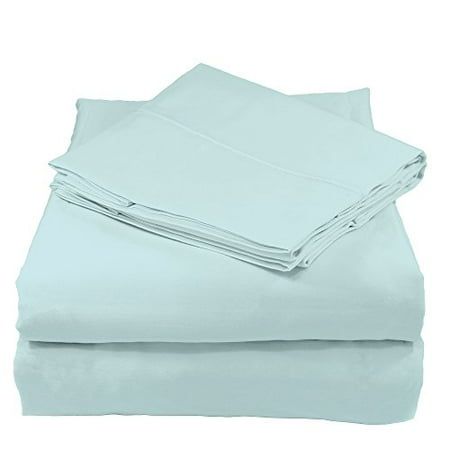 - Whisper Organics Bed Sheets, Organic 100% Cotton Sheet Set, 300 Thread Count, 3 Piece: Fitted Sheet, Flat Sheet + 1 Pillowcas, Twin XL, Ocean Blue