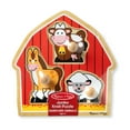 thumbnail image 3 of Melissa & Doug Barnyard Animals Jumbo Knob Wooden Puzzle - Horse, Cow, and Sheep, 3 of 9