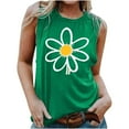 thumbnail image 1 of LSLJS Womens Blouse Sans Manches Imprimée Décontractée Mode Femme Col Rond Sexy Slim Pull Tops, Tank Tops, 1 of 4