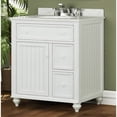 thumbnail image 2 of Sagehill Designs Cottage Retreat 30" Bathroom Vanity Base, Antique White Finish, 2 of 9
