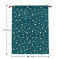 thumbnail image 6 of Christmas Bags Drawstring,Teal Christmas Star Pattern Large Xmas Christmas Gift Bags,Reusable for Xmas and New Year Party Favors and Supplies,27.6" X 19.7", 6 of 6