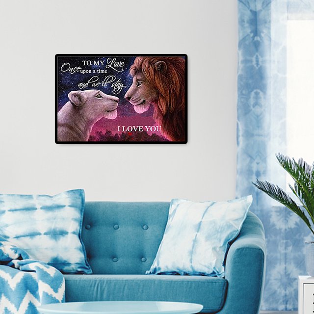 Cuadros Decorativos 5D bricolaje redondo completo taladro diamante pintura León amor Cruz puntada mosaico imágenes Tmvgtek embutido en tela