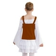 thumbnail image 2 of Sxiwei Costumes d'Halloween pour Filles, Cosplay Pirate, Déguisement, Robe de Fête Gothique, Blanc Marron 10, 2 of 7