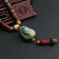 thumbnail image 4 of Cadena de suéter de estilo étnico que combina con todo, collar vintage largo para mujer, colgante de cuentas de madera de Nepal, accesorios de lugar escénico, 4 of 6